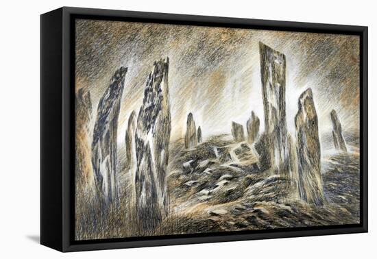 Stones of Callanish, Lewis, c.1983-Isabel Alexander-Framed Premier Image Canvas