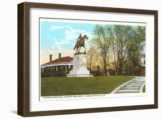 Stonewall Jackson Monument, Charlottesville, Virginia-null-Framed Art Print