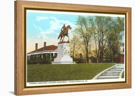 Stonewall Jackson Monument, Charlottesville, Virginia-null-Framed Stretched Canvas