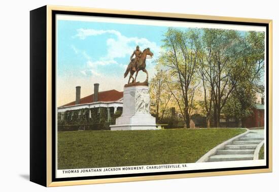 Stonewall Jackson Monument, Charlottesville, Virginia-null-Framed Stretched Canvas