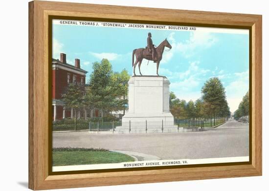 Stonewall Jackson Monument, Richmond, Virginia-null-Framed Stretched Canvas