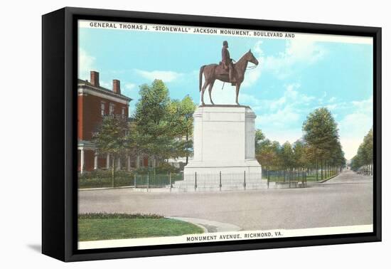 Stonewall Jackson Monument, Richmond, Virginia-null-Framed Stretched Canvas