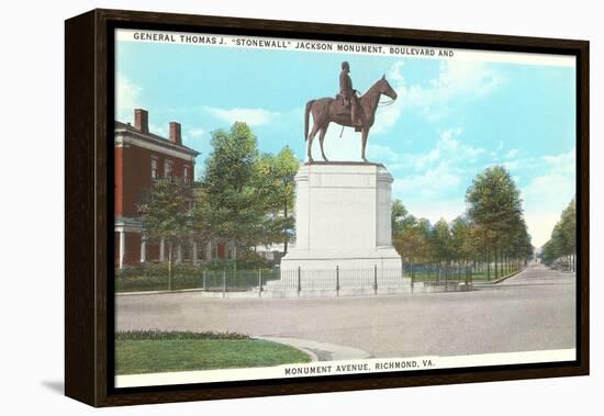 Stonewall Jackson Monument, Richmond, Virginia-null-Framed Stretched Canvas