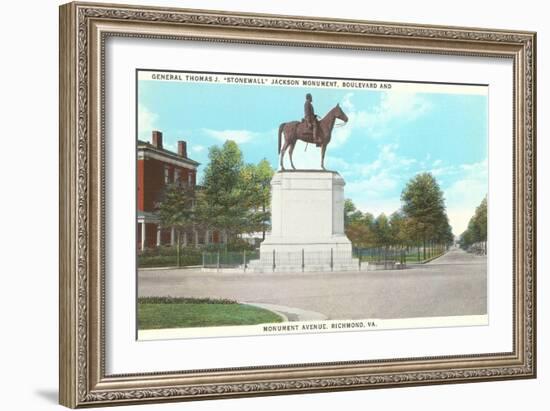 Stonewall Jackson Monument, Richmond, Virginia-null-Framed Art Print