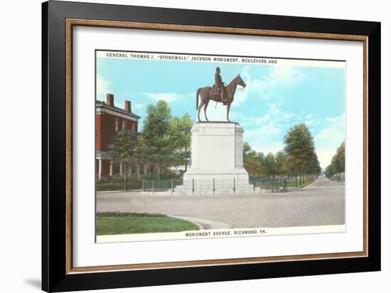 Stonewall Jackson Monument, Richmond, Virginia-null-Framed Art Print