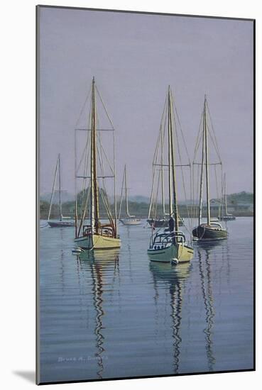 Stonington Sail Boats-Bruce Dumas-Mounted Giclee Print