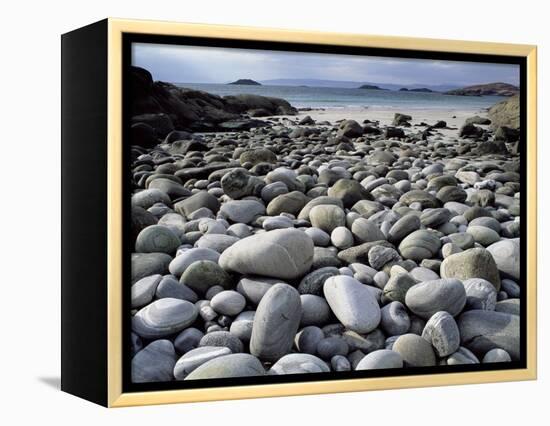 Stony Beach on Knoydart Peninsula, Western Scotland-Pete Cairns-Framed Premier Image Canvas