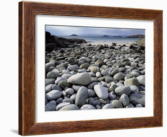 Stony Beach on Knoydart Peninsula, Western Scotland-Pete Cairns-Framed Photographic Print