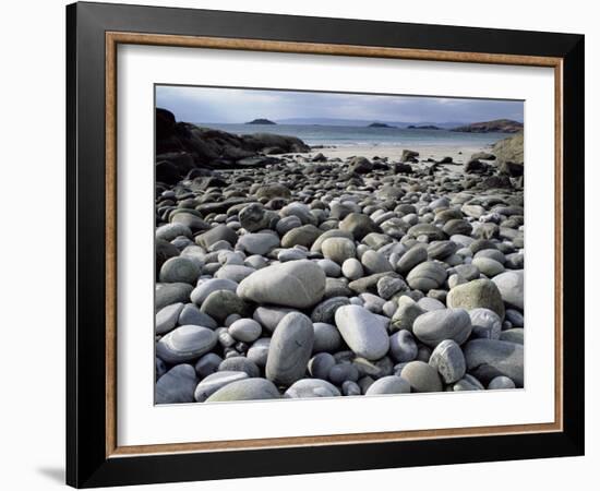 Stony Beach on Knoydart Peninsula, Western Scotland-Pete Cairns-Framed Photographic Print