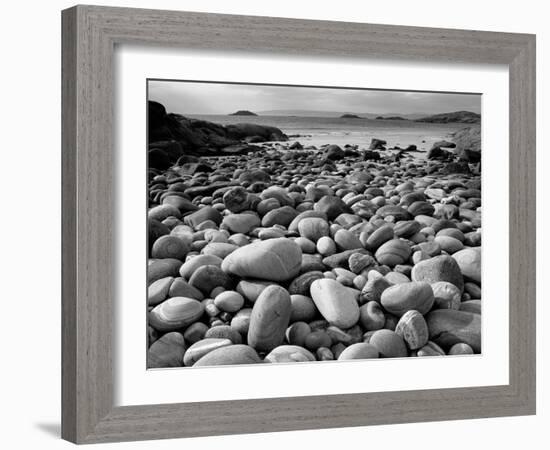 Stony Beach on Knoydart Peninsula, Western Scotland-Pete Cairns-Framed Photographic Print