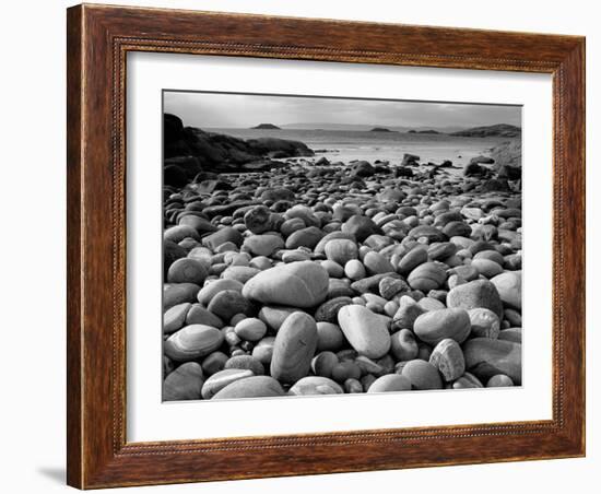 Stony Beach on Knoydart Peninsula, Western Scotland-Pete Cairns-Framed Photographic Print