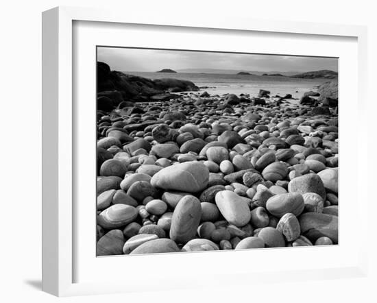 Stony Beach on Knoydart Peninsula, Western Scotland-Pete Cairns-Framed Photographic Print