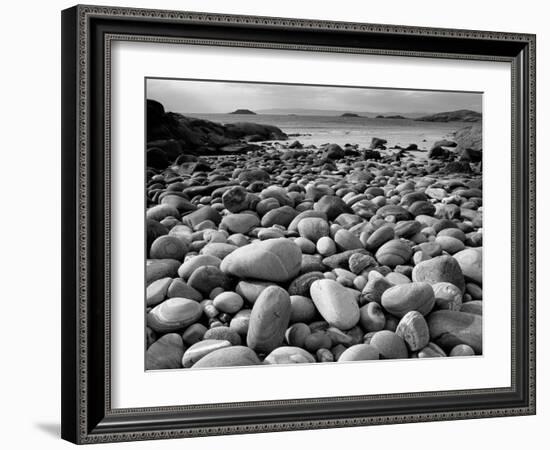 Stony Beach on Knoydart Peninsula, Western Scotland-Pete Cairns-Framed Photographic Print