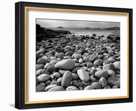 Stony Beach on Knoydart Peninsula, Western Scotland-Pete Cairns-Framed Photographic Print