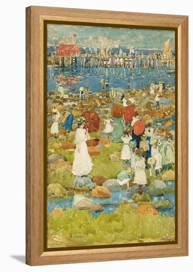 Stony Beach-Maurice Brazil Prendergast-Framed Premier Image Canvas