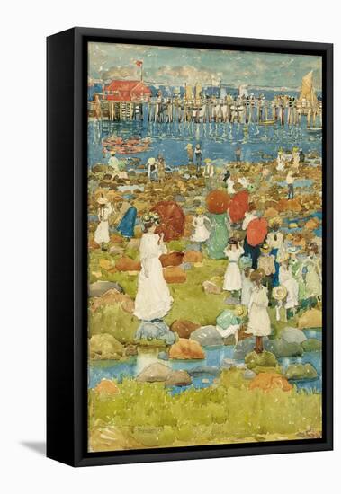 Stony Beach-Maurice Brazil Prendergast-Framed Premier Image Canvas