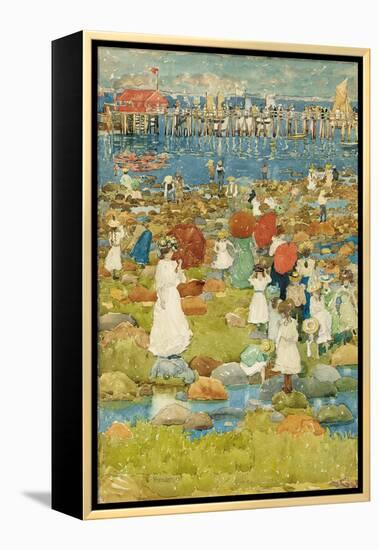 Stony Beach-Maurice Brazil Prendergast-Framed Premier Image Canvas