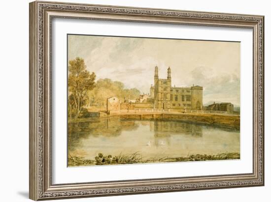 Stonyhurst Hall, 1799-J. M. W. Turner-Framed Giclee Print