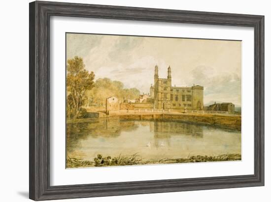 Stonyhurst Hall, 1799-J. M. W. Turner-Framed Giclee Print