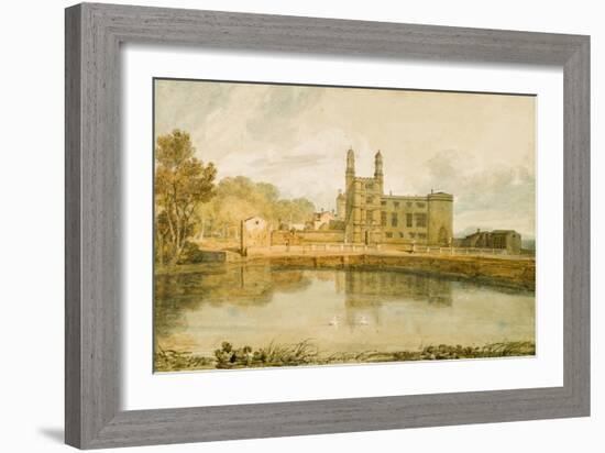 Stonyhurst Hall, 1799-J. M. W. Turner-Framed Giclee Print