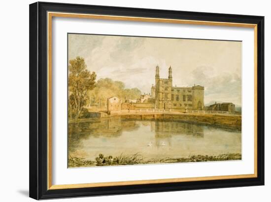 Stonyhurst Hall, 1799-J. M. W. Turner-Framed Giclee Print