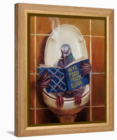 Stool Pigeon-Lucia Heffernan-Framed Stretched Canvas