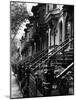 Stoops on 19th Century Brooklyn Row Houses-Karen Tweedy-Holmes-Mounted Photographic Print