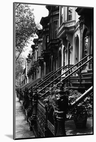 Stoops on 19Th Century Brooklyn Row Houses-Karen Tweedy-Holmes-Mounted Photographic Print