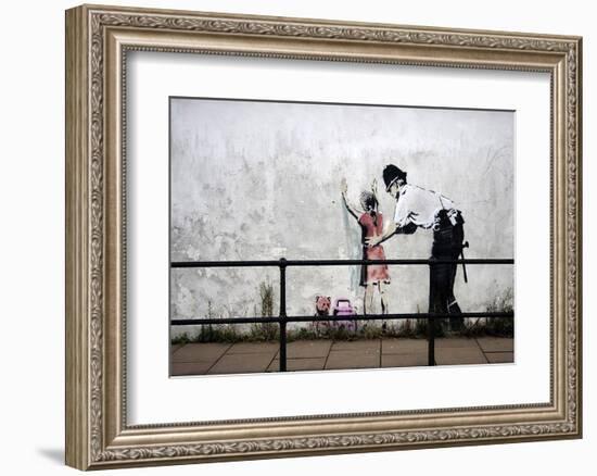 Stop and search-Banksy-Framed Art Print