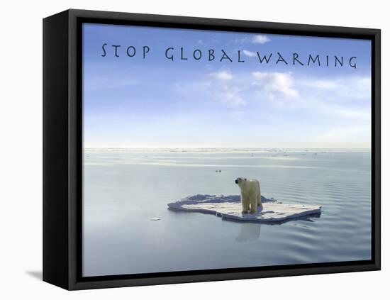 Stop Global Warming-null-Framed Stretched Canvas