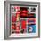 Stop Light Red Collage-Gail Peck-Framed Photo