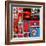 Stop Light Red Collage-Gail Peck-Framed Photo