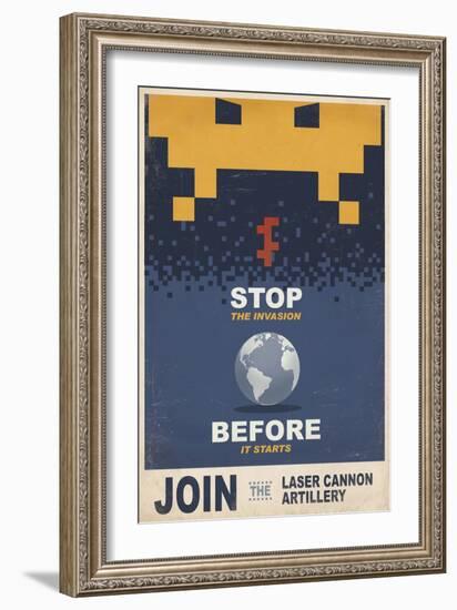 Stop the Invasion-Steve Thomas-Framed Giclee Print