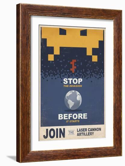 Stop the Invasion-Steve Thomas-Framed Giclee Print