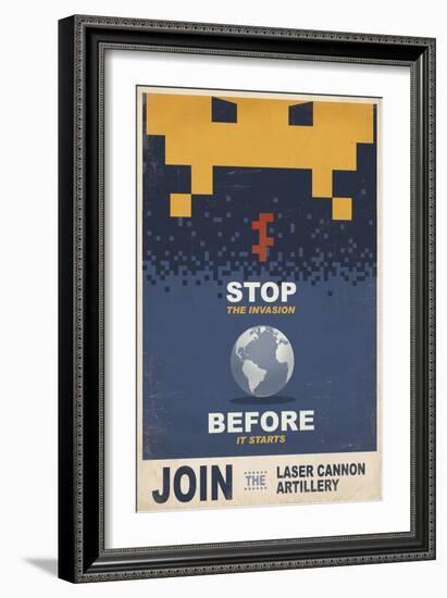 Stop the Invasion-Steve Thomas-Framed Giclee Print