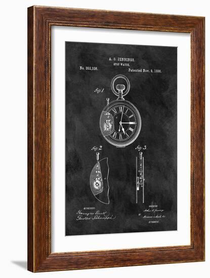 Stop Watch-Black-Dan Sproul-Framed Art Print