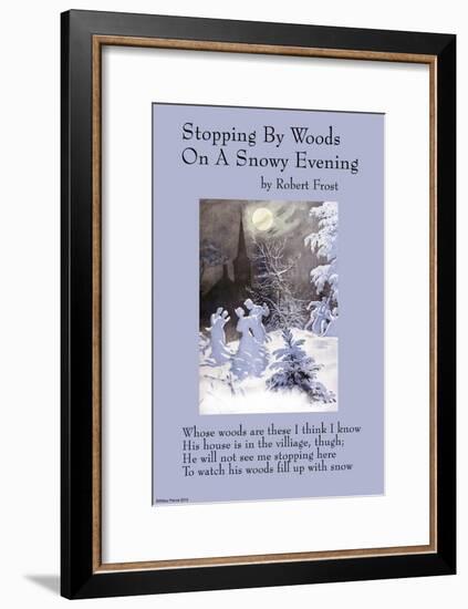 Stopping By Woods on a Snowy Evening-null-Framed Art Print