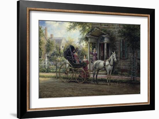 Stopping for a Chat-Edward Lamson Henry-Framed Giclee Print