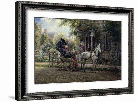 Stopping for a Chat-Edward Lamson Henry-Framed Giclee Print