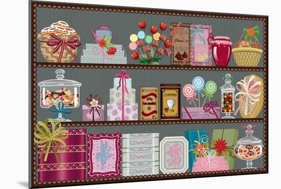 Store of Sweets and Chocolate-Milovelen-Mounted Art Print