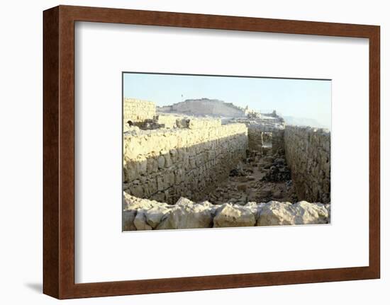 Store rooms of Herod's Palace, Masada, Israel, c20th century-Unknown-Framed Photographic Print