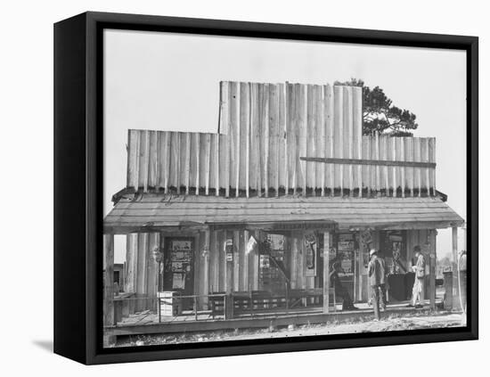 Store with a false front in the vicinity of Selma, Alabama, 1936-Walker Evans-Framed Premier Image Canvas