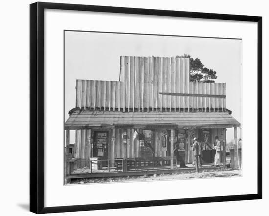 Store with a false front in the vicinity of Selma, Alabama, 1936-Walker Evans-Framed Giclee Print