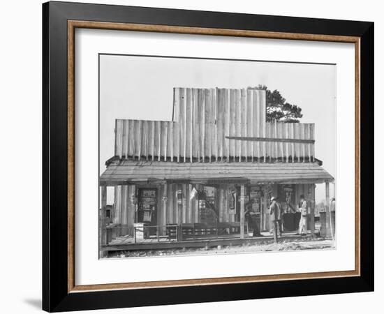 Store with a false front in the vicinity of Selma, Alabama, 1936-Walker Evans-Framed Giclee Print