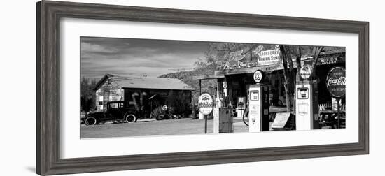 Store with a Gas Station on the Roadside, Route 66, Hackenberry, Arizona, USA-null-Framed Photographic Print