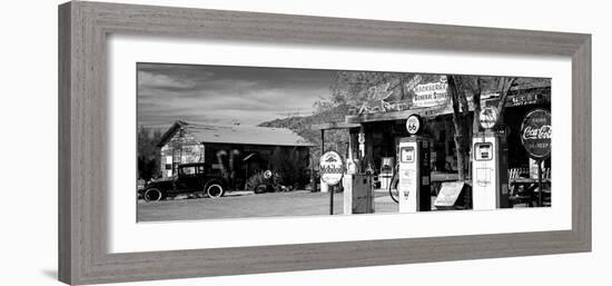 Store with a Gas Station on the Roadside, Route 66, Hackenberry, Arizona, USA-null-Framed Photographic Print