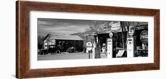 Store with a Gas Station on the Roadside, Route 66, Hackenberry, Arizona, USA-null-Framed Photographic Print