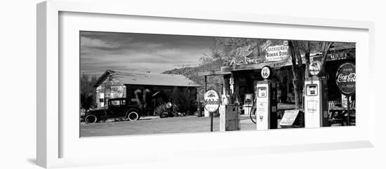 Store with a Gas Station on the Roadside, Route 66, Hackenberry, Arizona, USA-null-Framed Photographic Print