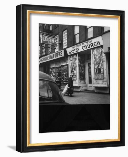 Storefront Church in Harlem-Andreas Feininger-Framed Photographic Print