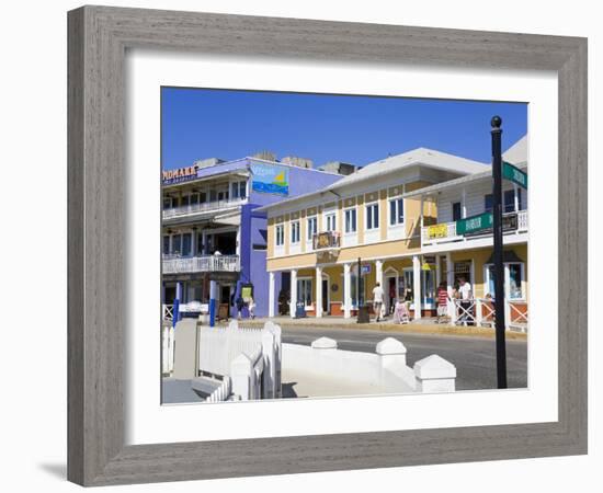 Stores on Harbour Drive, George Town, Grand Cayman, Cayman Islands, Greater Antilles, West Indies-Richard Cummins-Framed Photographic Print